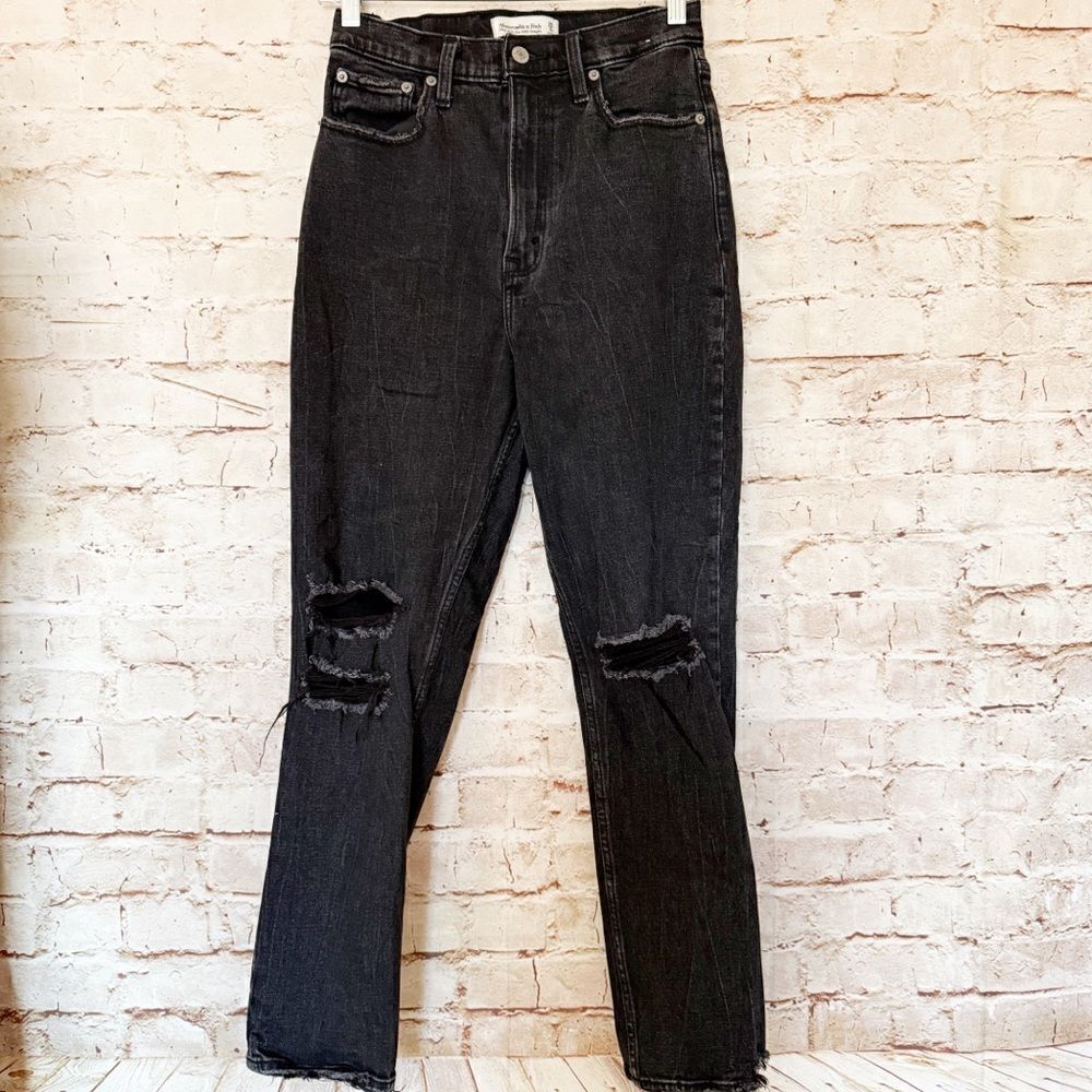 Abercrombie Fitch ultra high rise ankle jeans